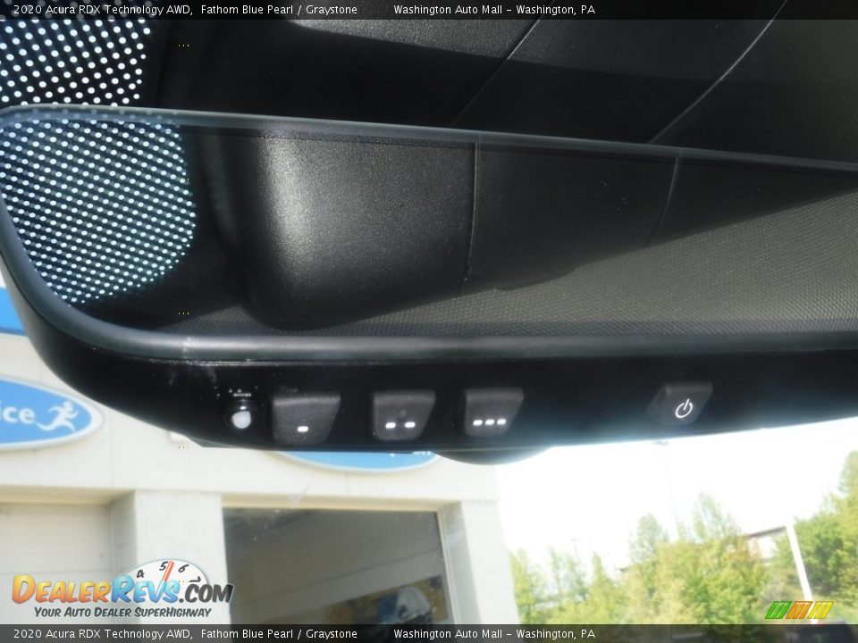 2020 Acura RDX Technology AWD Fathom Blue Pearl / Graystone Photo #27