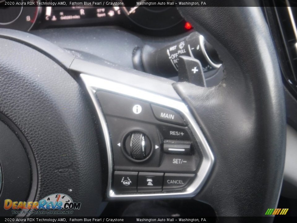 2020 Acura RDX Technology AWD Fathom Blue Pearl / Graystone Photo #29