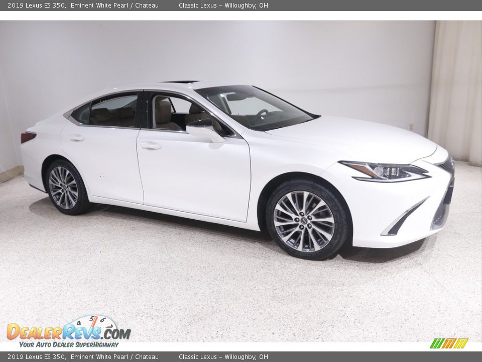 2019 Lexus ES 350 Eminent White Pearl / Chateau Photo #1