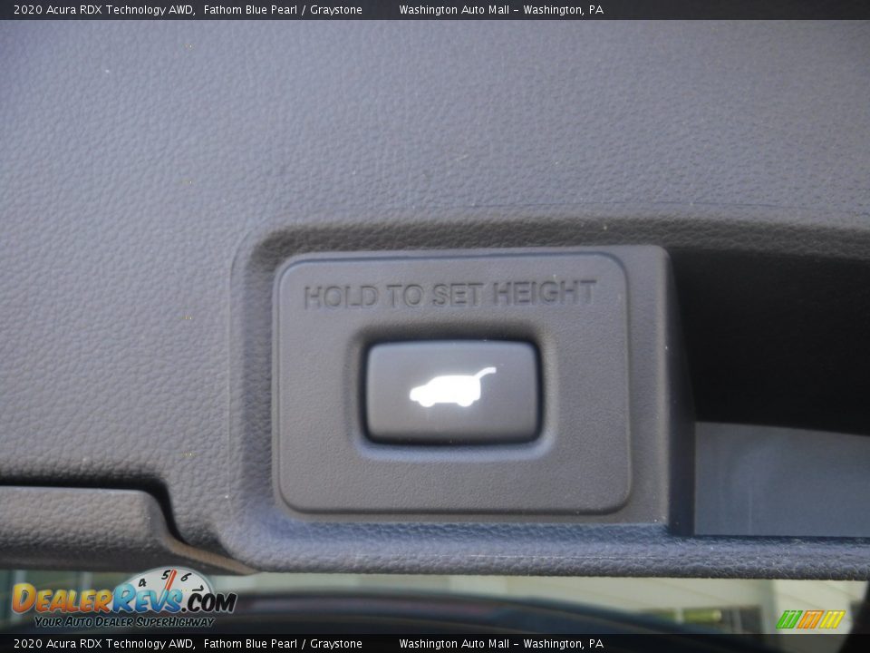 2020 Acura RDX Technology AWD Fathom Blue Pearl / Graystone Photo #34