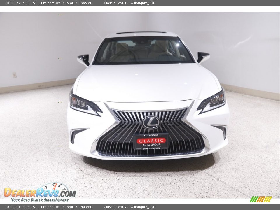 2019 Lexus ES 350 Eminent White Pearl / Chateau Photo #2