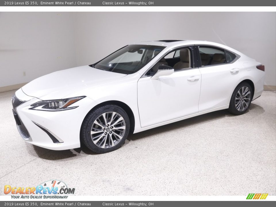 2019 Lexus ES 350 Eminent White Pearl / Chateau Photo #3