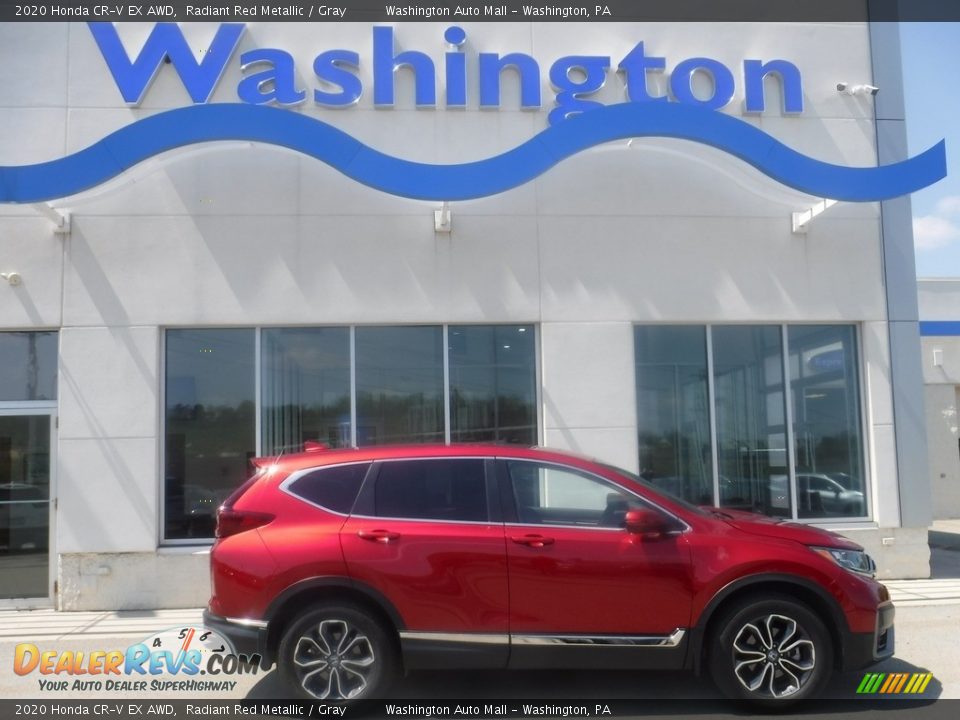 2020 Honda CR-V EX AWD Radiant Red Metallic / Gray Photo #2