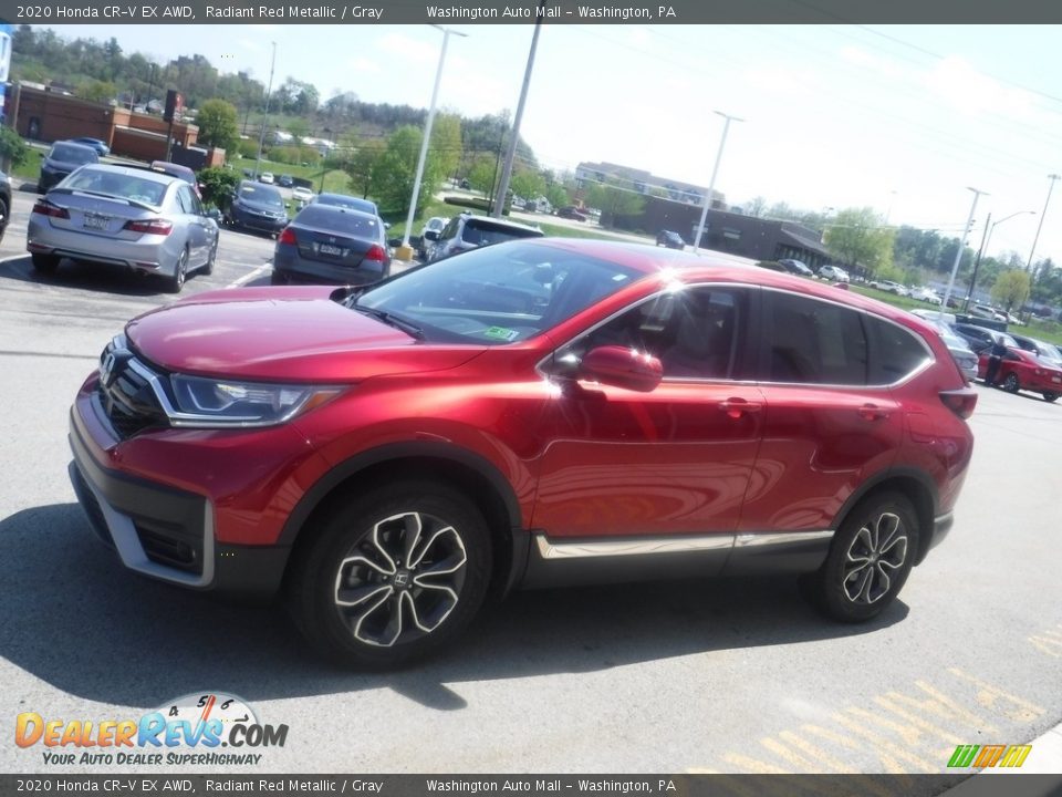 2020 Honda CR-V EX AWD Radiant Red Metallic / Gray Photo #7