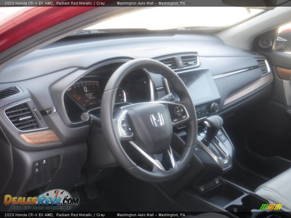 2020 Honda CR-V EX AWD Radiant Red Metallic / Gray Photo #14