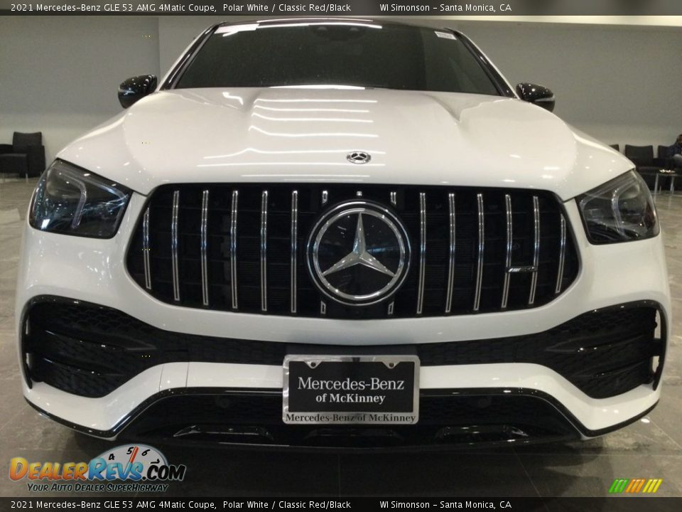 2021 Mercedes-Benz GLE 53 AMG 4Matic Coupe Polar White / Classic Red/Black Photo #3