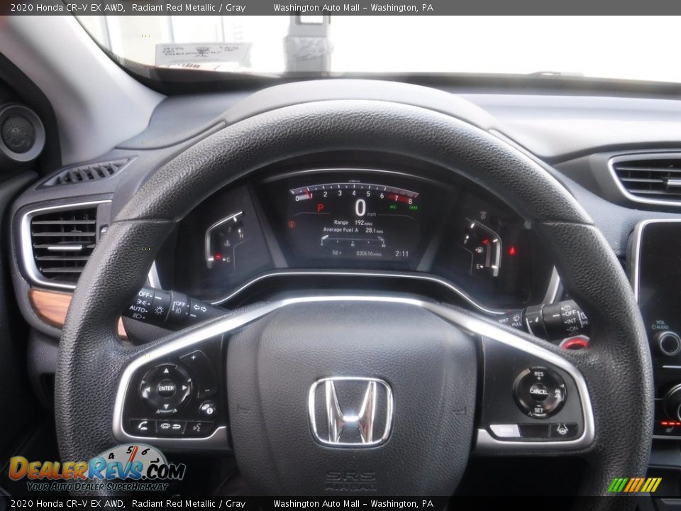 2020 Honda CR-V EX AWD Radiant Red Metallic / Gray Photo #26