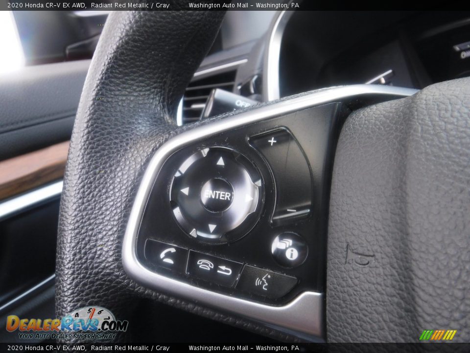 2020 Honda CR-V EX AWD Radiant Red Metallic / Gray Photo #27