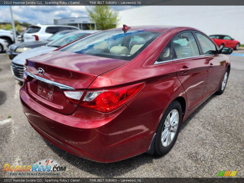 2013 Hyundai Sonata GLS Sparkling Ruby / Camel Photo #4