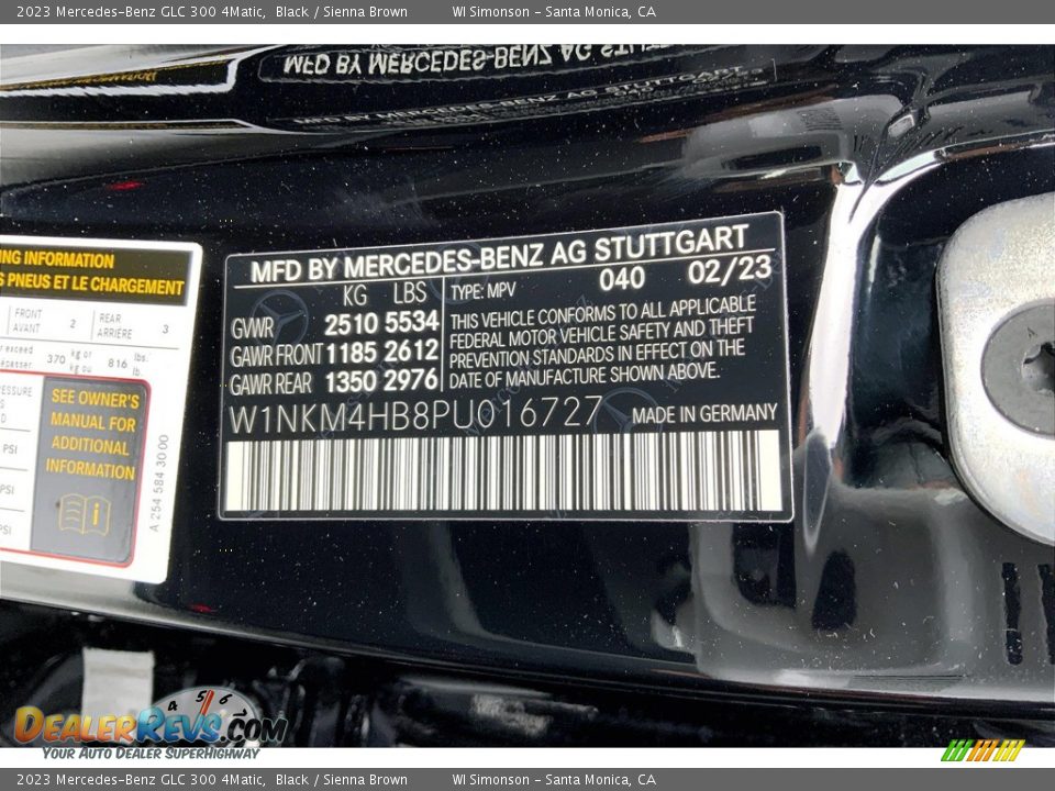 2023 Mercedes-Benz GLC 300 4Matic Black / Sienna Brown Photo #13
