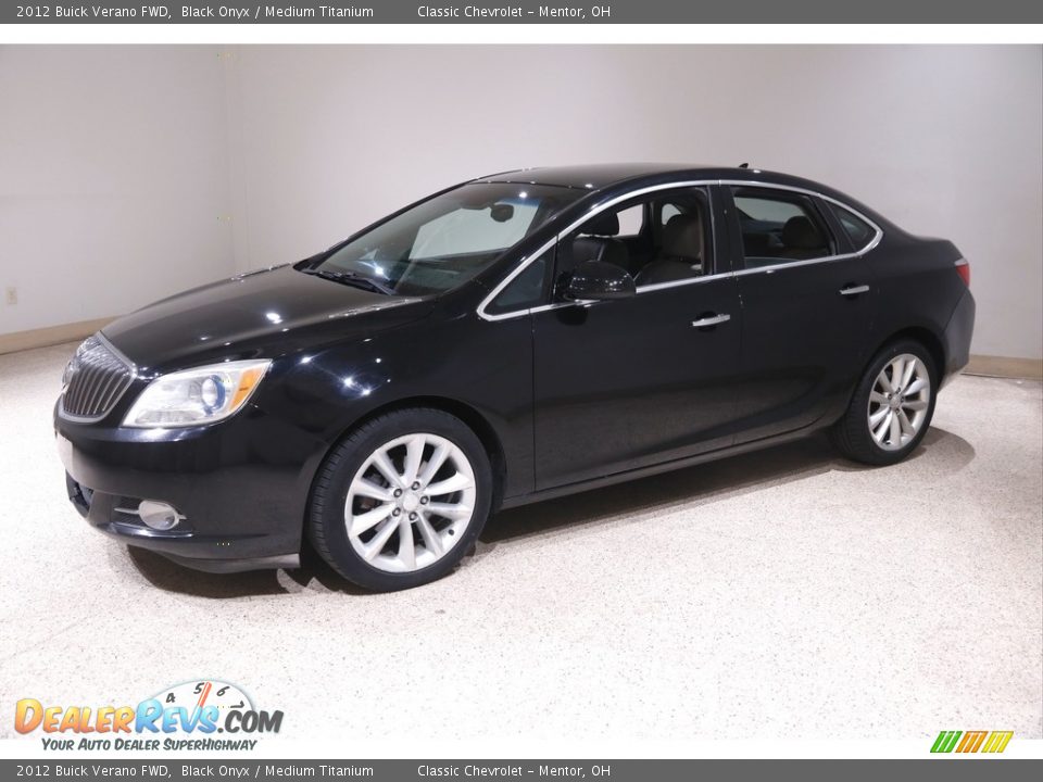 2012 Buick Verano FWD Black Onyx / Medium Titanium Photo #3