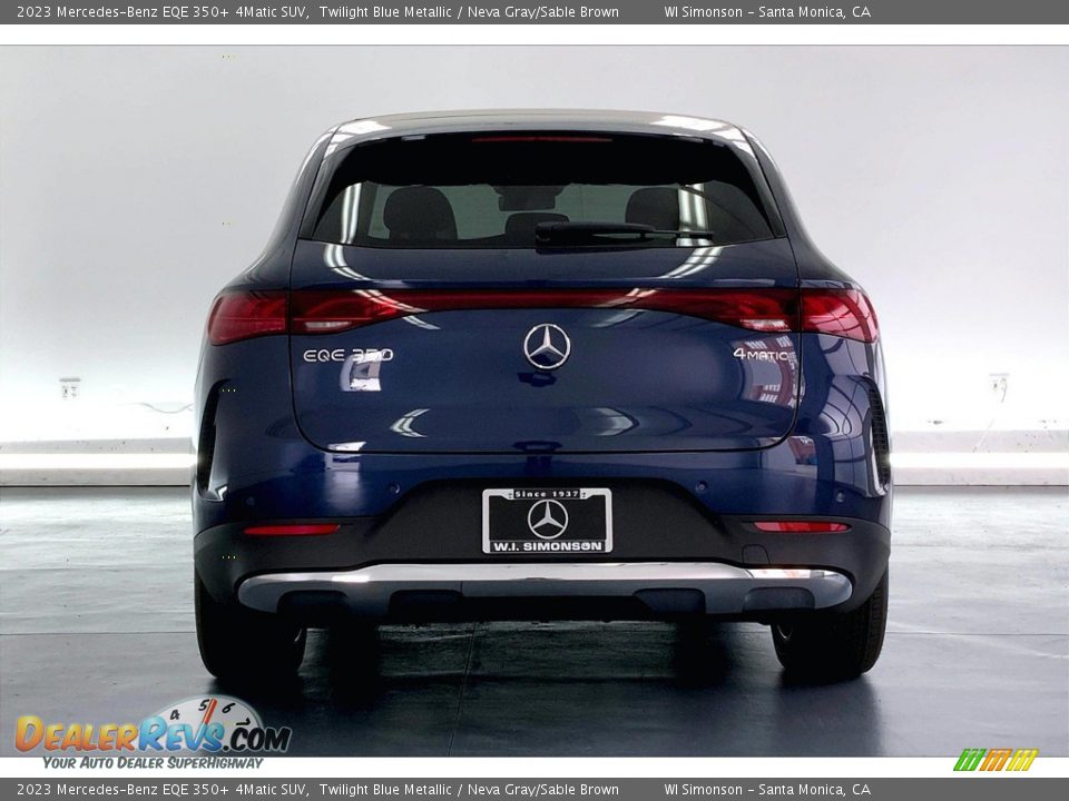 2023 Mercedes-Benz EQE 350+ 4Matic SUV Twilight Blue Metallic / Neva Gray/Sable Brown Photo #3