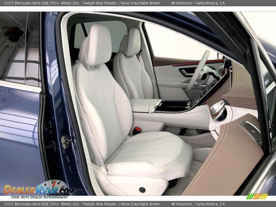 Neva Gray/Sable Brown Interior - 2023 Mercedes-Benz EQE 350+ 4Matic SUV Photo #5