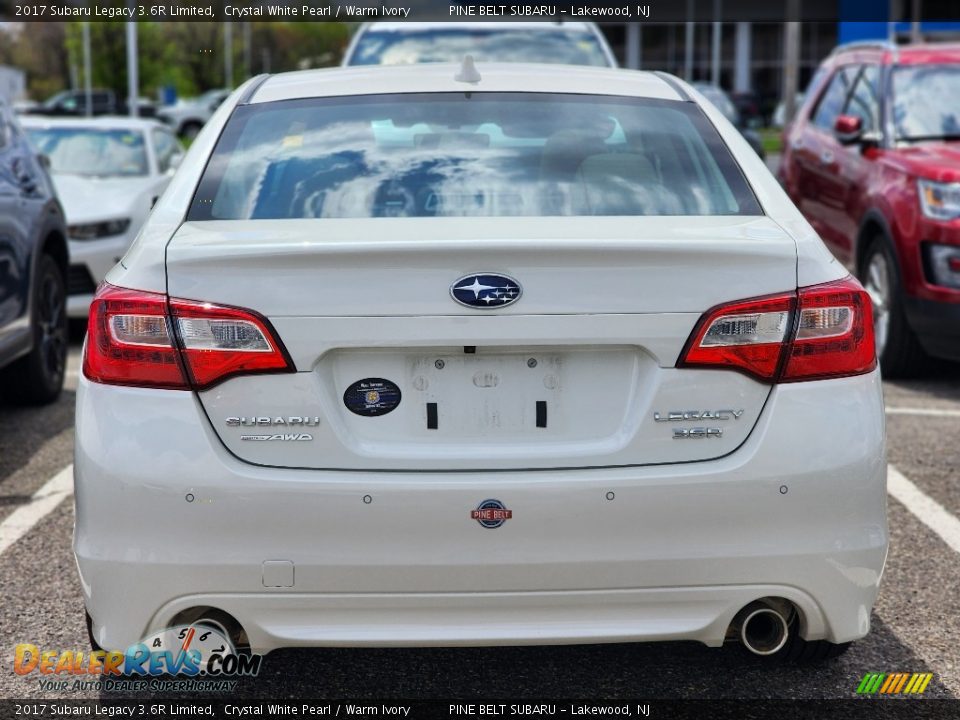 2017 Subaru Legacy 3.6R Limited Crystal White Pearl / Warm Ivory Photo #6