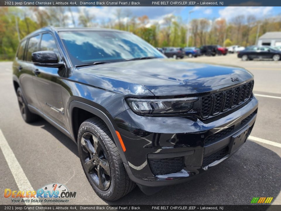 2021 Jeep Grand Cherokee L Altitude 4x4 Diamond Black Crystal Pearl / Black Photo #2