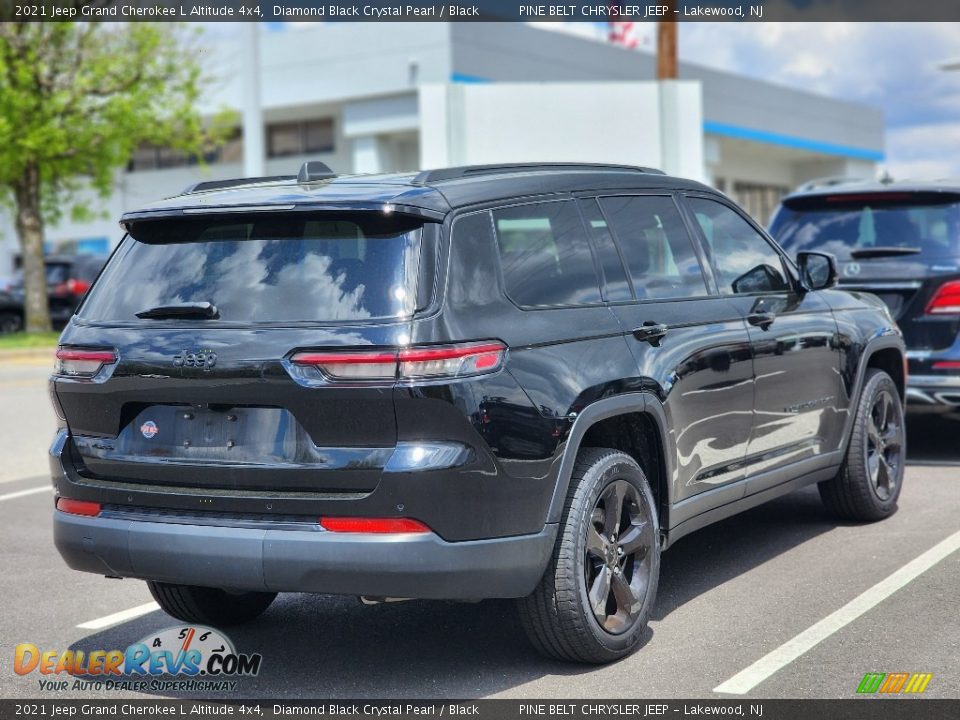 2021 Jeep Grand Cherokee L Altitude 4x4 Diamond Black Crystal Pearl / Black Photo #3