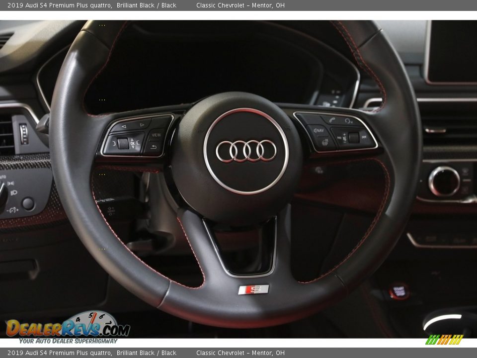 2019 Audi S4 Premium Plus quattro Steering Wheel Photo #7