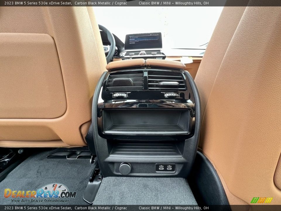 2023 BMW 5 Series 530e xDrive Sedan Carbon Black Metallic / Cognac Photo #5