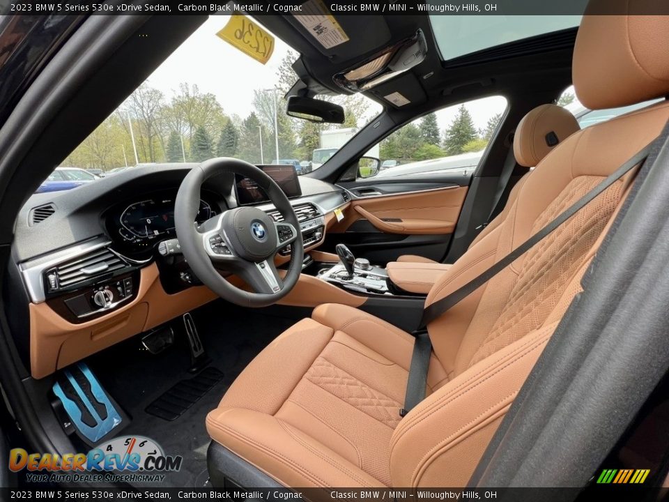 Cognac Interior - 2023 BMW 5 Series 530e xDrive Sedan Photo #7