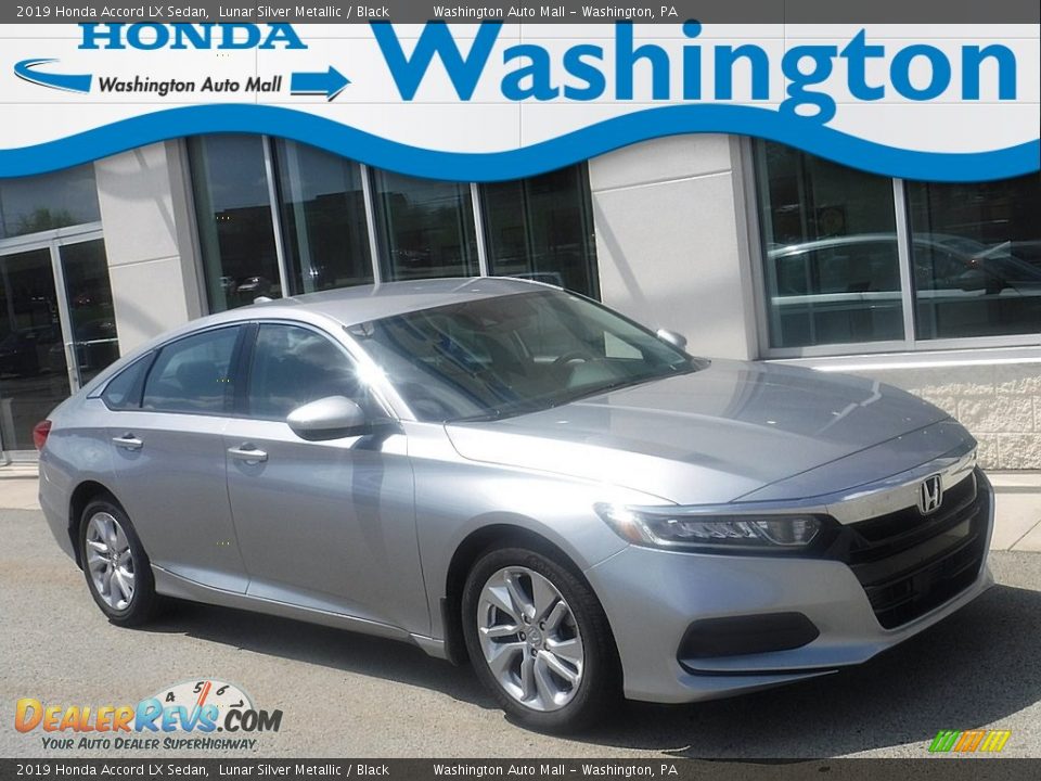 2019 Honda Accord LX Sedan Lunar Silver Metallic / Black Photo #1