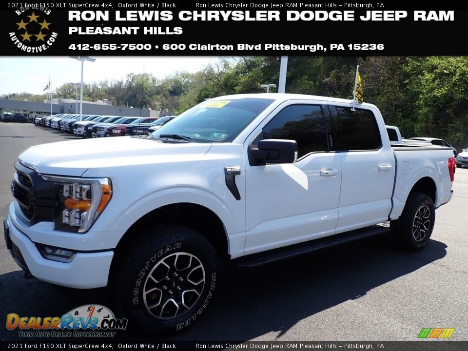 2021 Ford F150 XLT SuperCrew 4x4 Oxford White / Black Photo #1