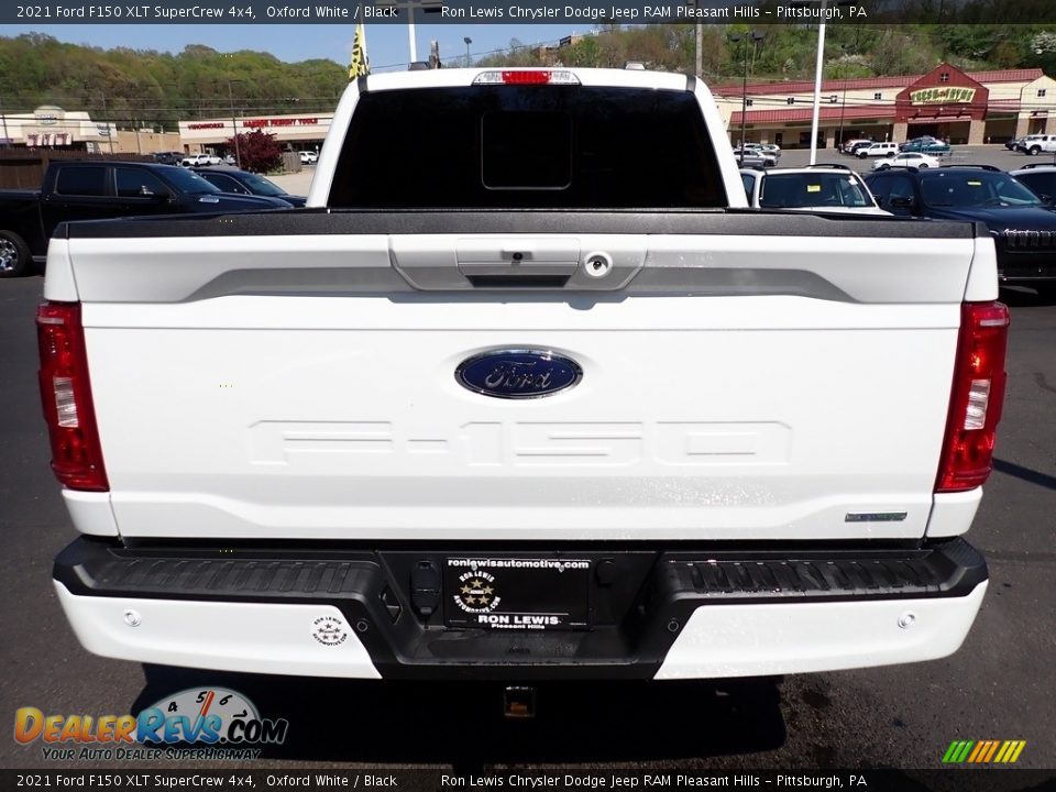 2021 Ford F150 XLT SuperCrew 4x4 Oxford White / Black Photo #4