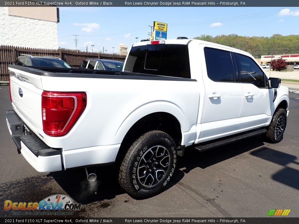 2021 Ford F150 XLT SuperCrew 4x4 Oxford White / Black Photo #6