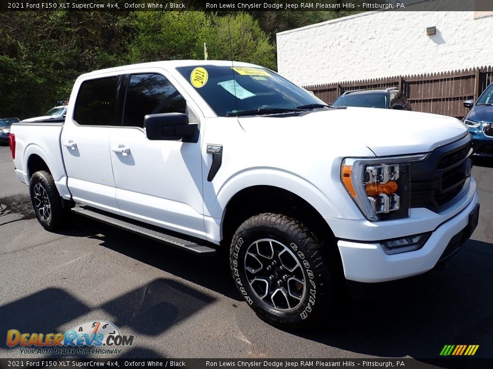 2021 Ford F150 XLT SuperCrew 4x4 Oxford White / Black Photo #8