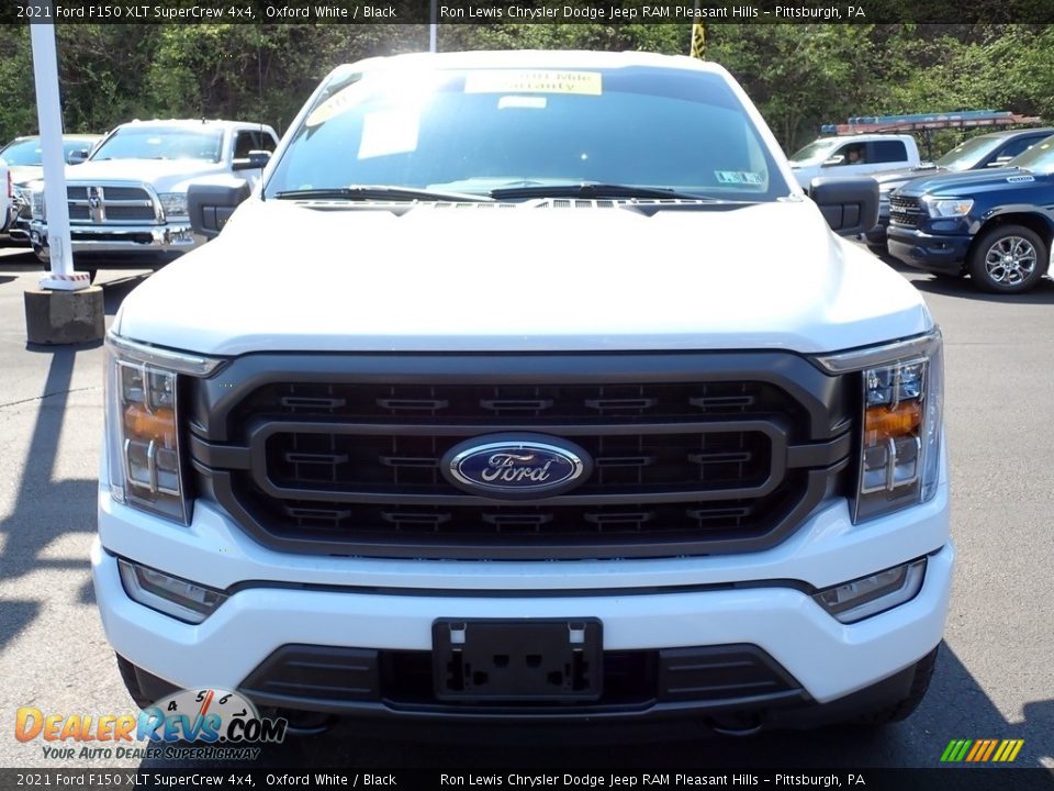 2021 Ford F150 XLT SuperCrew 4x4 Oxford White / Black Photo #9