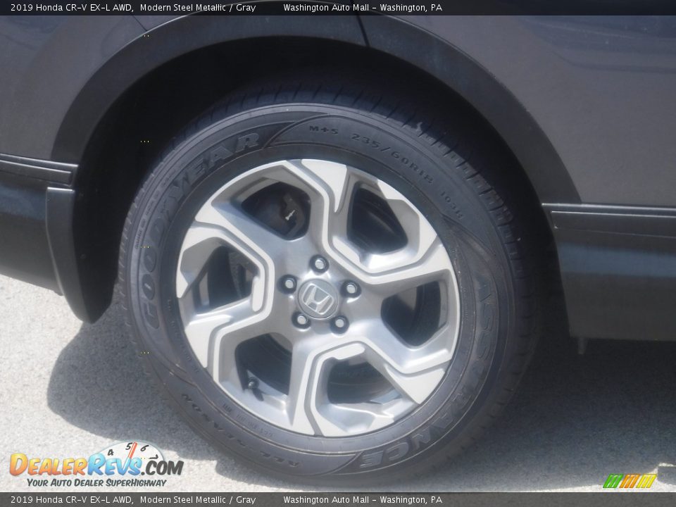 2019 Honda CR-V EX-L AWD Modern Steel Metallic / Gray Photo #3