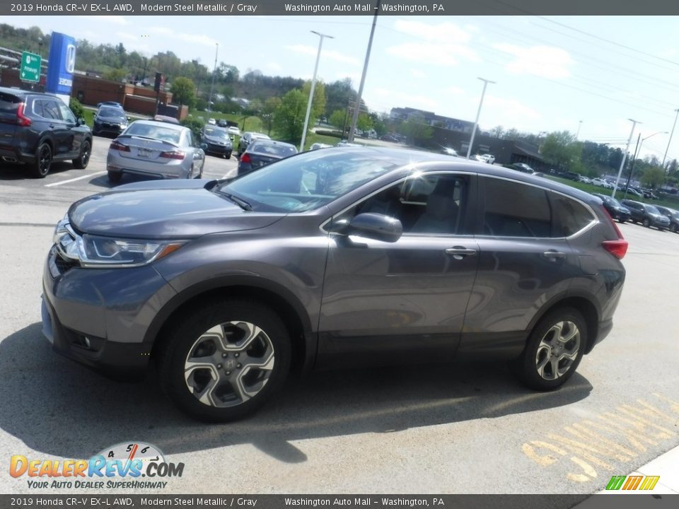 2019 Honda CR-V EX-L AWD Modern Steel Metallic / Gray Photo #7