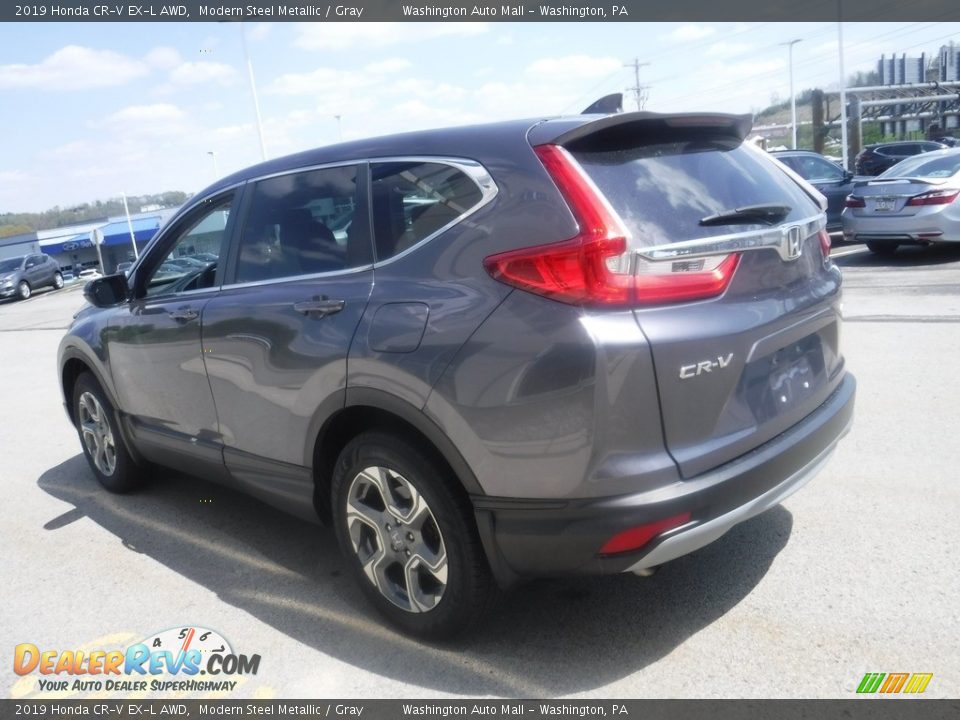 2019 Honda CR-V EX-L AWD Modern Steel Metallic / Gray Photo #8
