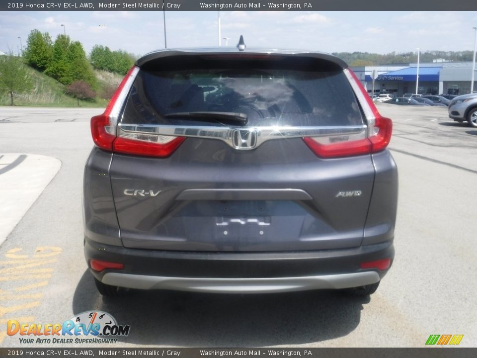 2019 Honda CR-V EX-L AWD Modern Steel Metallic / Gray Photo #9