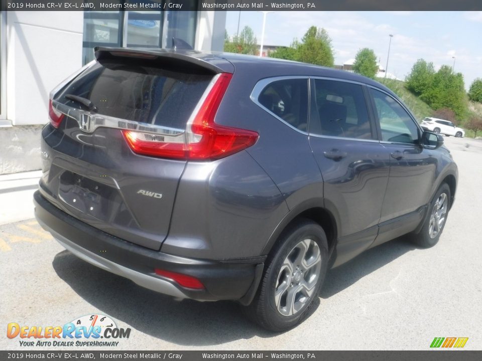 2019 Honda CR-V EX-L AWD Modern Steel Metallic / Gray Photo #10