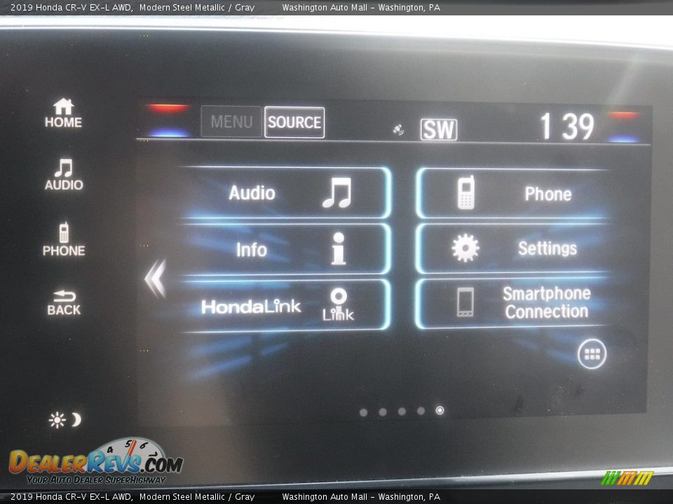 2019 Honda CR-V EX-L AWD Modern Steel Metallic / Gray Photo #22