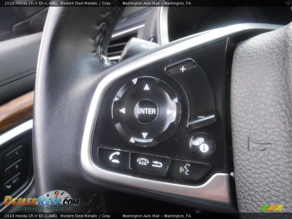 2019 Honda CR-V EX-L AWD Modern Steel Metallic / Gray Photo #27