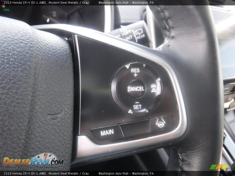 2019 Honda CR-V EX-L AWD Modern Steel Metallic / Gray Photo #28