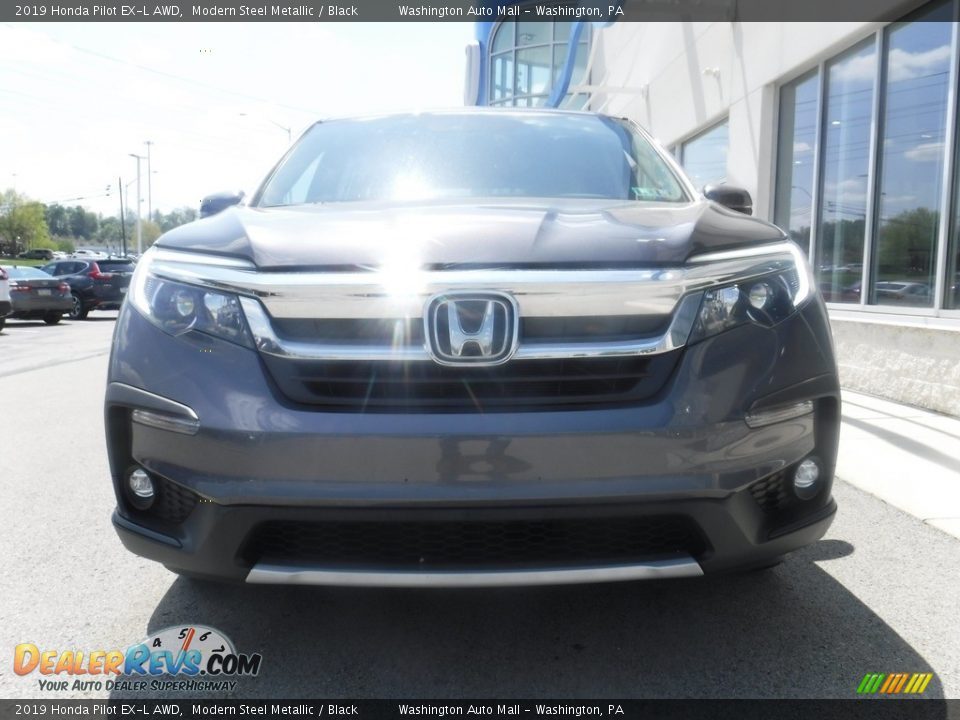 2019 Honda Pilot EX-L AWD Modern Steel Metallic / Black Photo #5