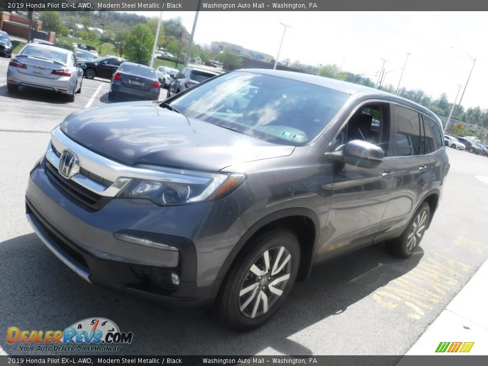 2019 Honda Pilot EX-L AWD Modern Steel Metallic / Black Photo #6