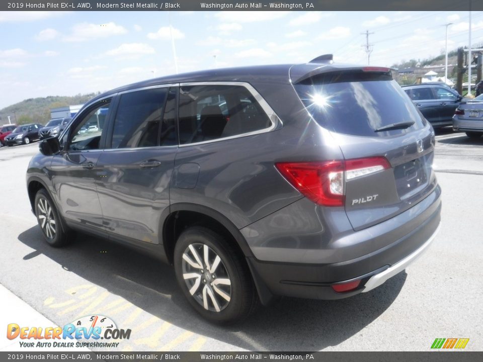 2019 Honda Pilot EX-L AWD Modern Steel Metallic / Black Photo #8