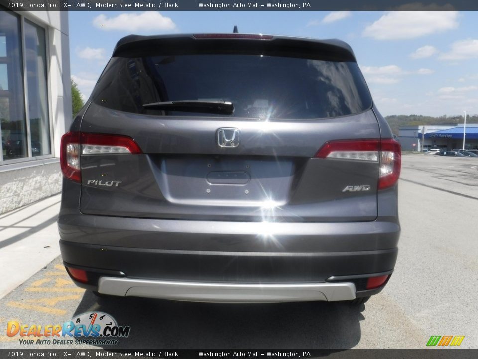 2019 Honda Pilot EX-L AWD Modern Steel Metallic / Black Photo #9
