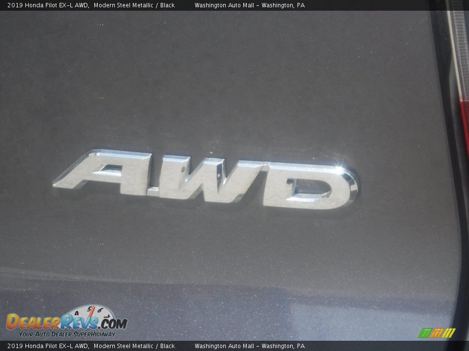 2019 Honda Pilot EX-L AWD Modern Steel Metallic / Black Photo #11