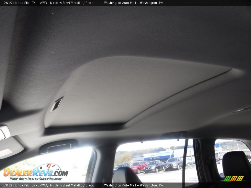 2019 Honda Pilot EX-L AWD Modern Steel Metallic / Black Photo #12