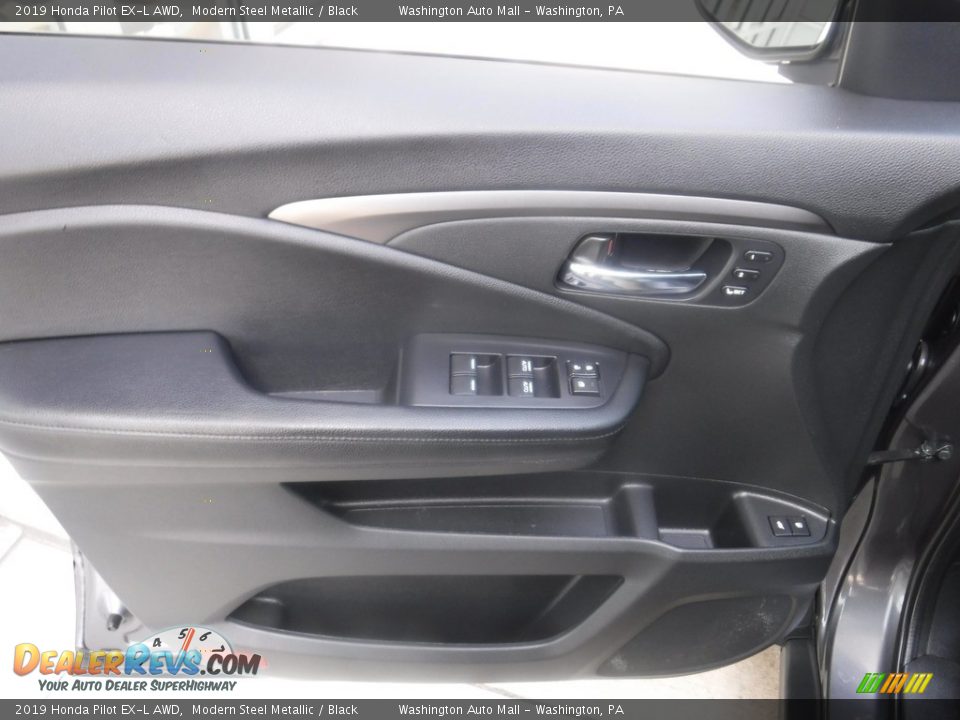 2019 Honda Pilot EX-L AWD Modern Steel Metallic / Black Photo #13