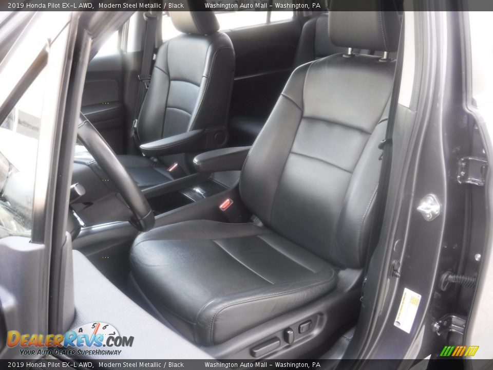 2019 Honda Pilot EX-L AWD Modern Steel Metallic / Black Photo #17