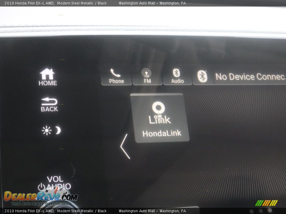 2019 Honda Pilot EX-L AWD Modern Steel Metallic / Black Photo #23