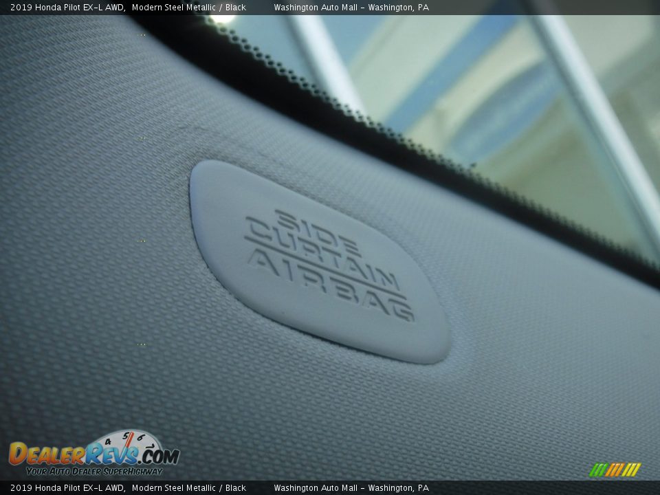 2019 Honda Pilot EX-L AWD Modern Steel Metallic / Black Photo #28