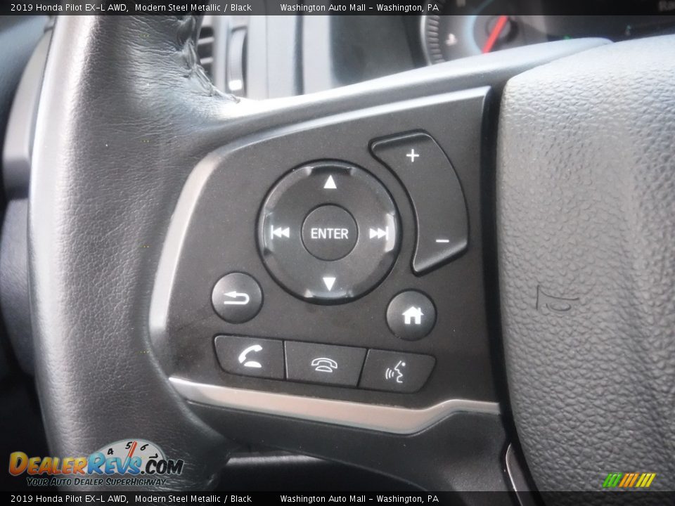 2019 Honda Pilot EX-L AWD Modern Steel Metallic / Black Photo #29
