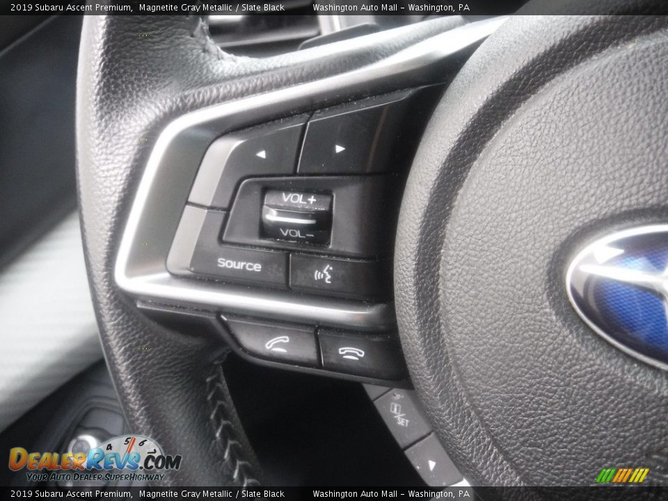 2019 Subaru Ascent Premium Magnetite Gray Metallic / Slate Black Photo #9