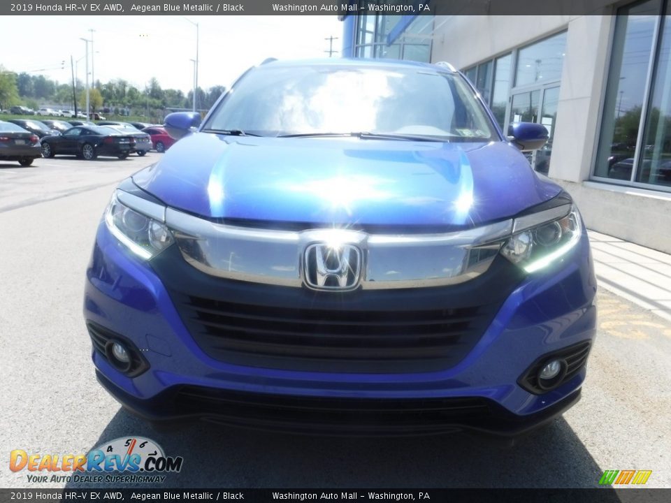 2019 Honda HR-V EX AWD Aegean Blue Metallic / Black Photo #4
